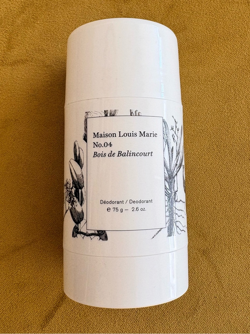 New Maison Louis Marie No.04 Bois de Balincourt Natural Deodorant 2.6 oz